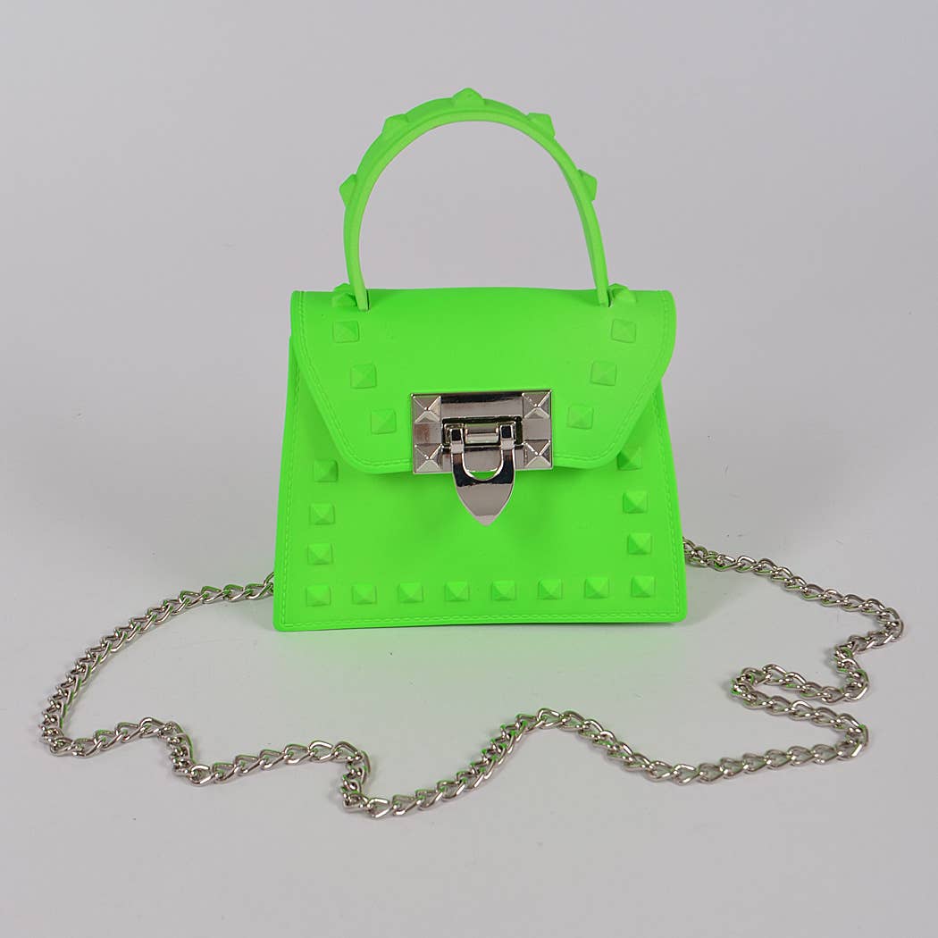 Jelly Mini Handle Bag: Purple