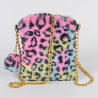 Multi Leopard Color Cellphone Bag: Multicolor