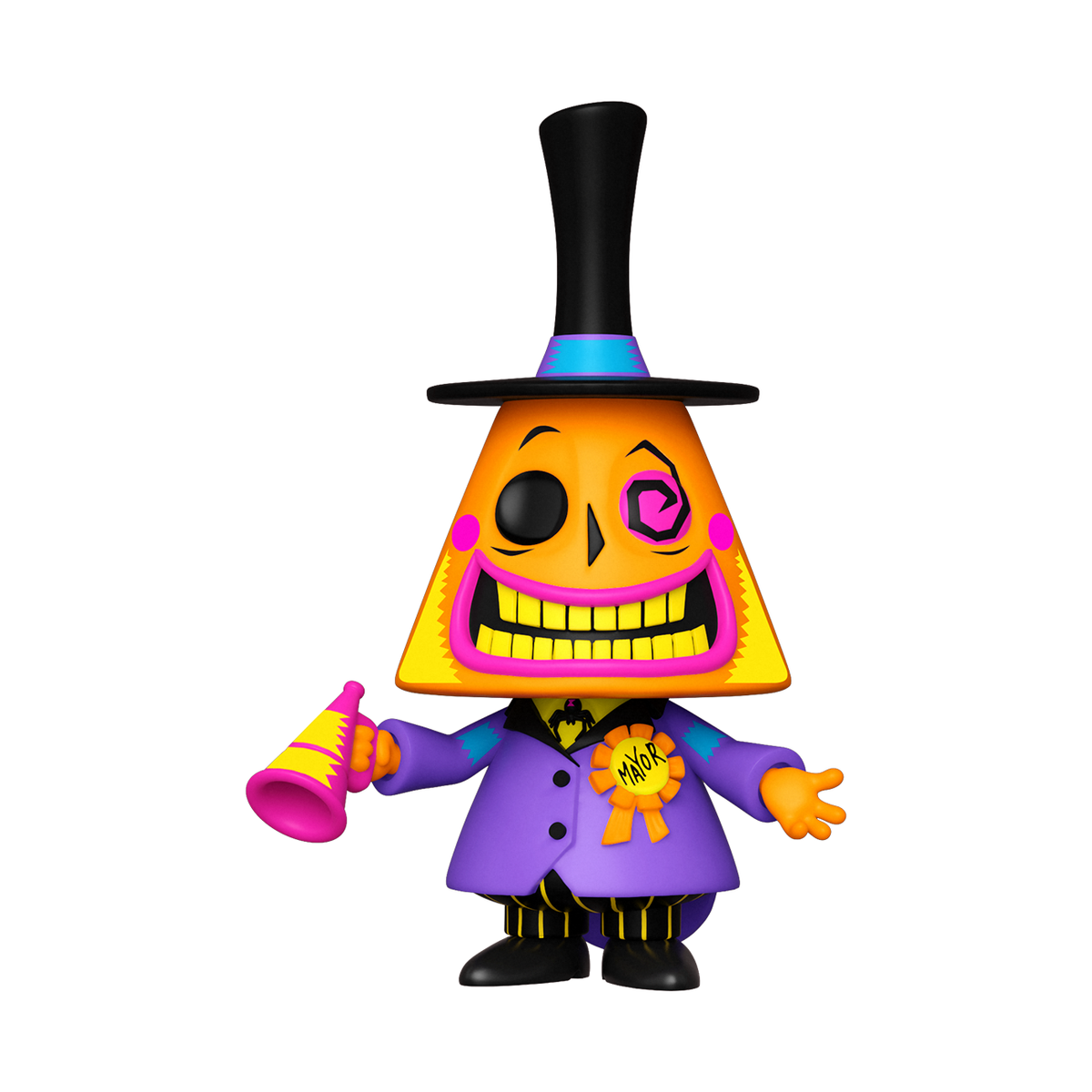 Nightmare Before Christmas Mayor Blacklight Vinyl Figure #807 - alternate view 3