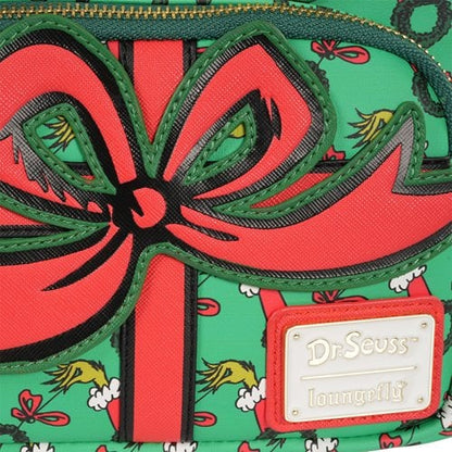 Loungefly How the Grinch Stole Christmas Grinch Christmas Present Mini Backpack - Limited Edition Exclusive