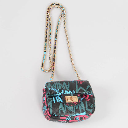 Multi Fonts Gradient Clutch: Camel