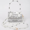 Bandana Single Handle Flap Crossbody Bag: White
