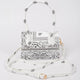 Bandana Single Handle Flap Crossbody Bag: White
