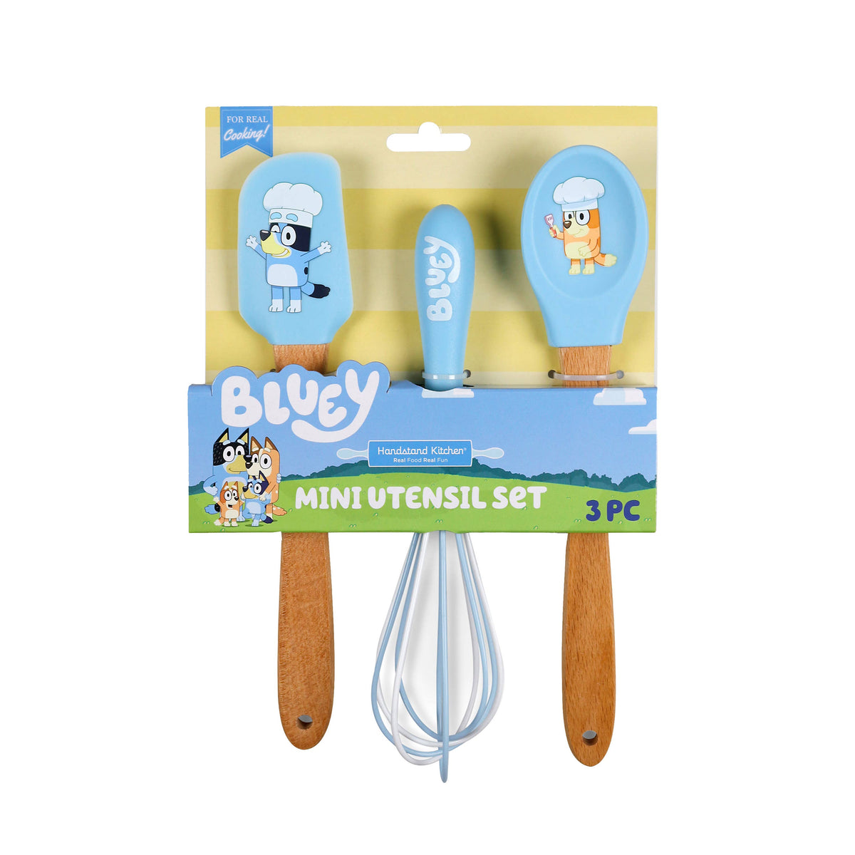 BLUEY™ Mini Utensil Set – 3pc Spatula, Whisk & Spoon