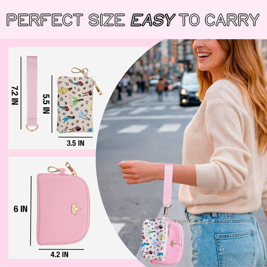 Princess All-Over Character Print 2-Piece Women's Coin Purse & Wristlet - alternate view 2
