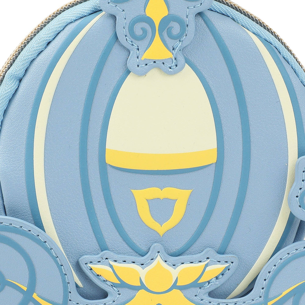 Cinderella Enchanted Carriage Blue 5" Coin Pouch Wristlet Wallet