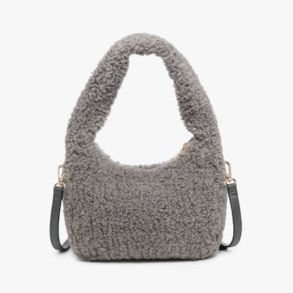 Gabrielle Sherpa Shoulder Bag w/ Strap | M2359 : Off White