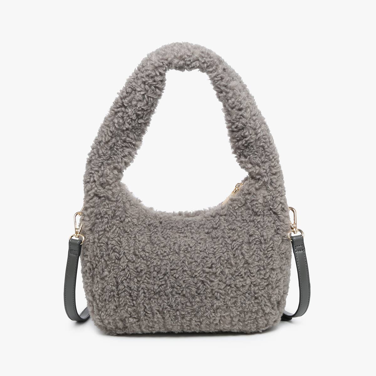 Gabrielle Sherpa Shoulder Bag w/ Strap | M2359 : Black