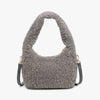 Gabrielle Sherpa Shoulder Bag w/ Strap | M2359 : Grey