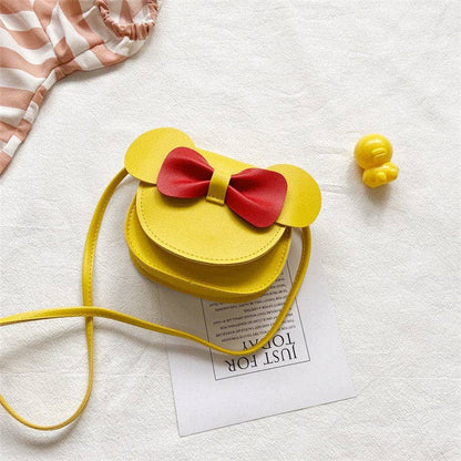 Girls Mini Cartoon Cute Crossbody Coin Purse: Red