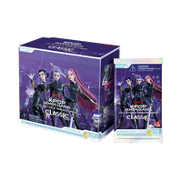 Kpop Demon Hunters collectible trading cards packaging with Netflix branding on a yellow background