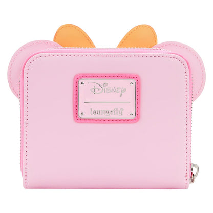 Minnie Mouse Pastel Pink Ghost Minnie Glow-in-the-Dark Zip-Around Wallet Loungefly Disney