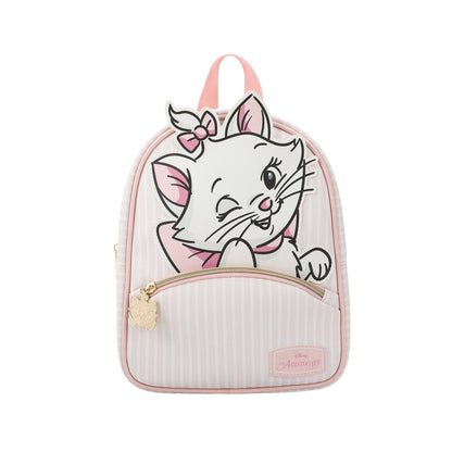 Aristocats Marie Winking Pink & White 10.5" Mini PU Backpack