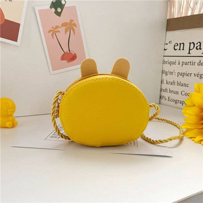 Girls Cartoon Crossbody Bag: Style One Yellow