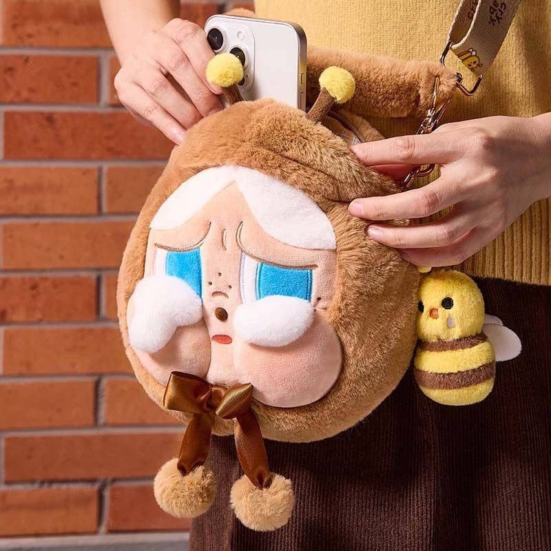 Cute Cartoon Crying Doll Plush Crossbody Shoulder Bag: Crying Bee