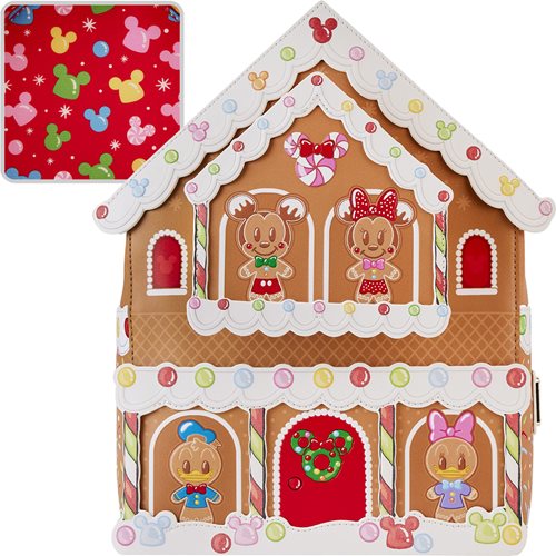 Mickey Mouse and Friends Gingerbread Holiday House Mini Backpack