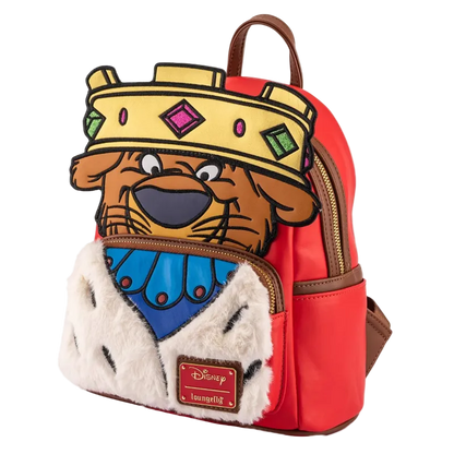 Backpack with cartoon character design on a white background