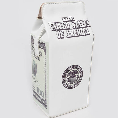 US Dollar Crossbody Bag: White