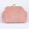 Faux Shearling Clutch 803
: Dark Pink