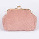 Faux Shearling Clutch 803
: Dark Pink