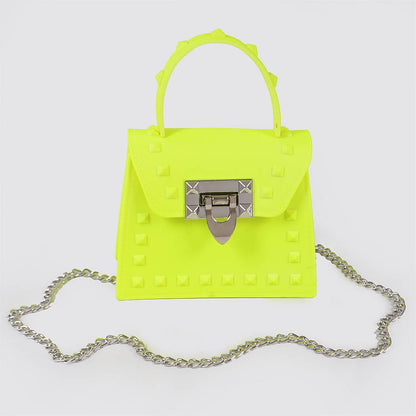 Jelly Mini Handle Bag: Purple