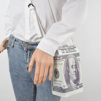 US Dollar Crossbody Bag: White