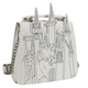 Handbag with castle and fairy tale design on a white background
