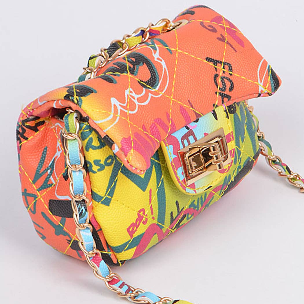 Multi Fonts Gradient Clutch: Camel