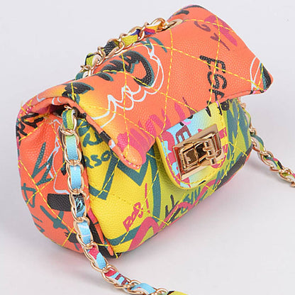 Multi Fonts Gradient Clutch: Camel