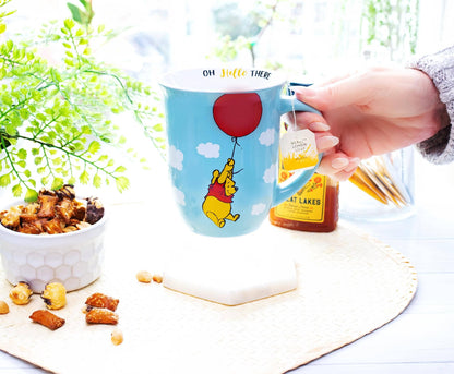 Winnie the Pooh Balloon Float 16oz Wide Rim Mug