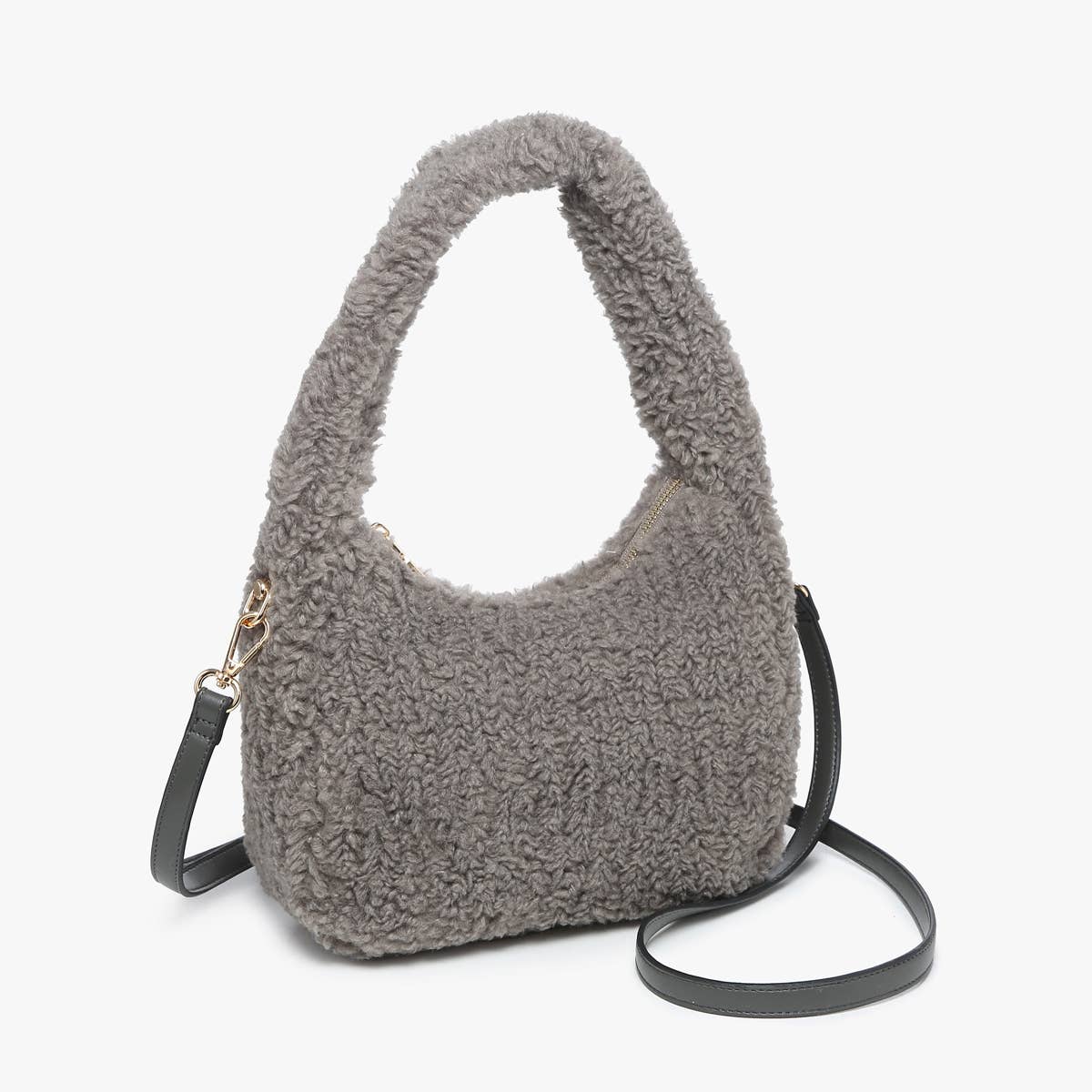Gabrielle Sherpa Shoulder Bag w/ Strap | M2359 : Off White