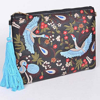 Asian Trendy Clutch: Black
