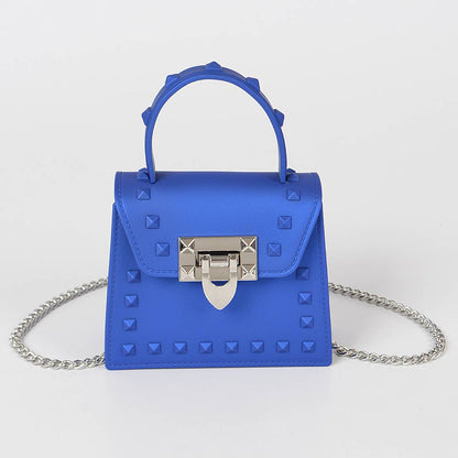 Jelly Mini Handle Bag: Purple