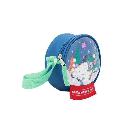 Stitch Snowglobe Winter Wonderland 5.5" Crossbody Bag
