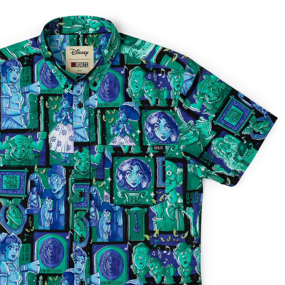 Haunted Mansion "Haunted Houseguests" Button-Up Shirt
