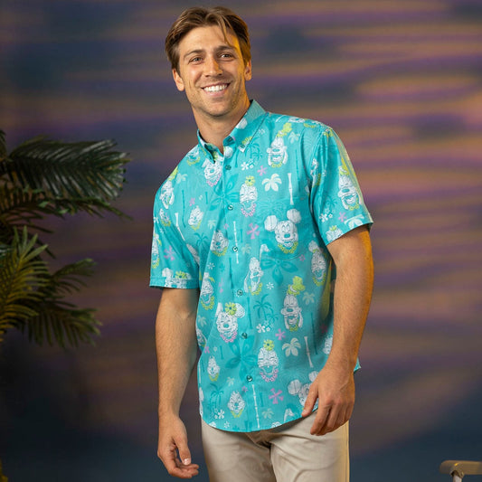 "Island Smilin'" Mickey Button-Up Shirt - alternate view 2