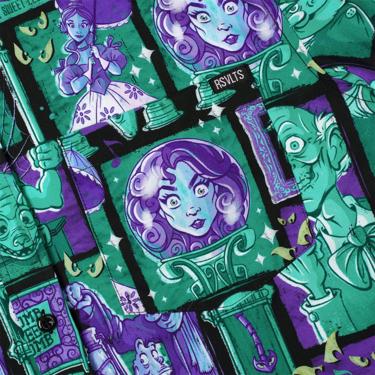 Haunted Mansion "Haunted Houseguests" Button-Up Shirt