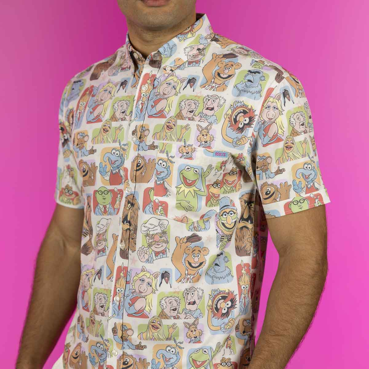 The Muppets "Time to Meet the Muppets" Button-Up Shirt