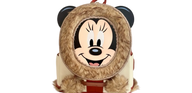 Backpack with a cartoon character design on a white background