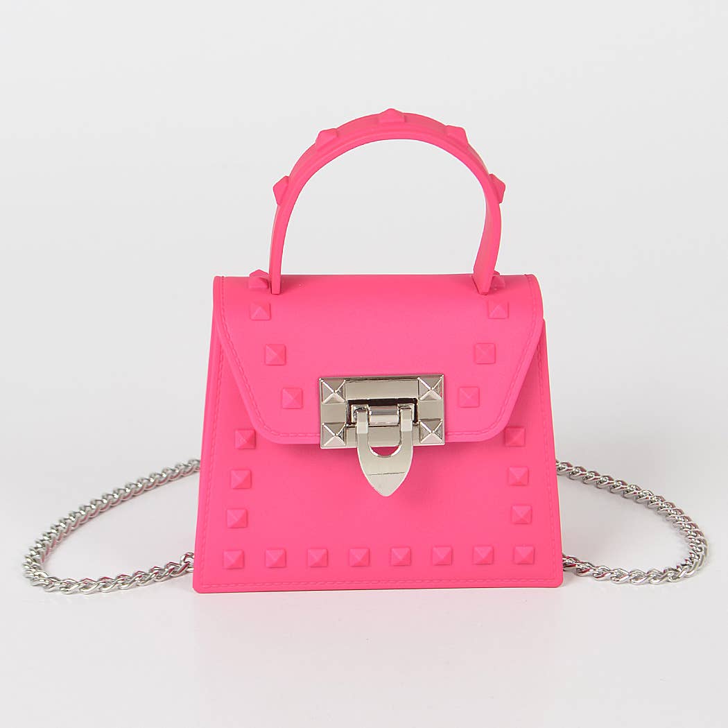 Jelly Mini Handle Bag: Purple
