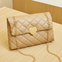 Love heart bag lingge crossbody: Apricot / M