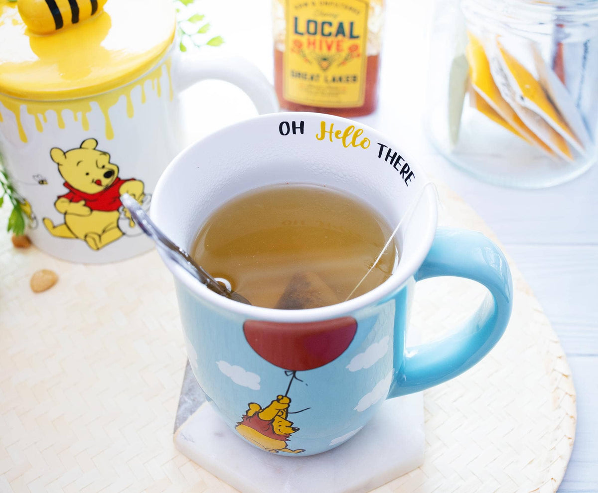 Winnie the Pooh Balloon Float 16oz Wide Rim Mug