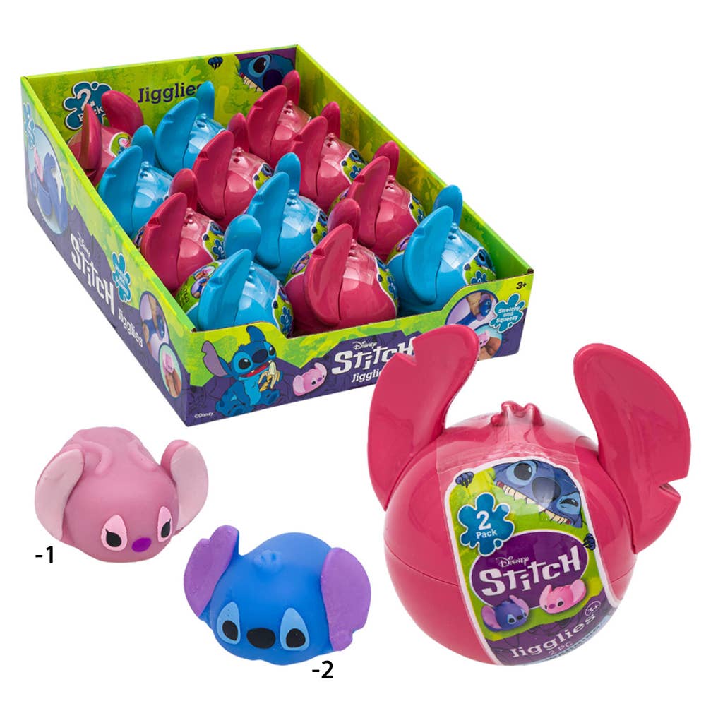 DISNEY STITCH JIGGLIES SQUEEZY TOYS, 85641: -1