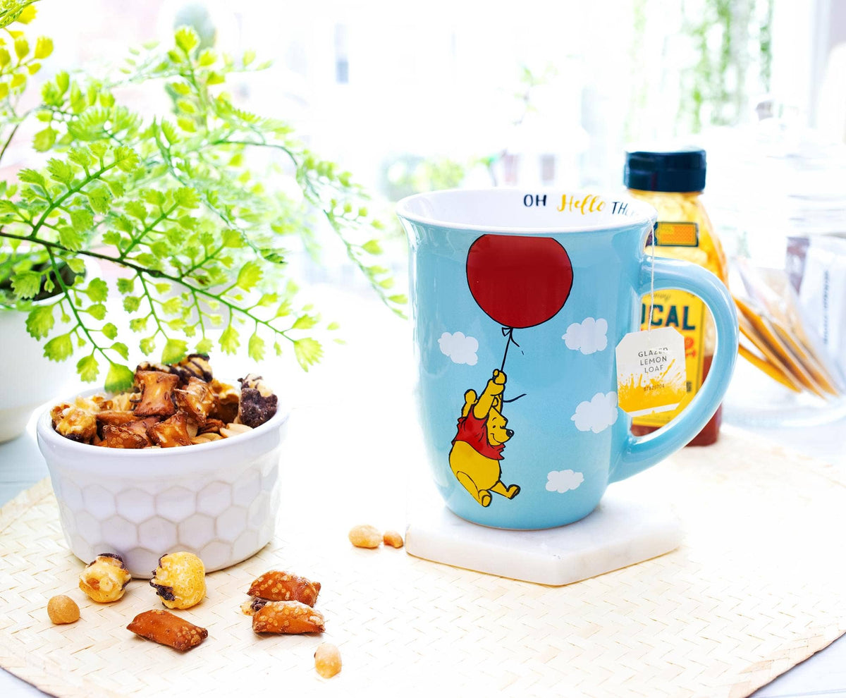 Winnie the Pooh Balloon Float 16oz Wide Rim Mug