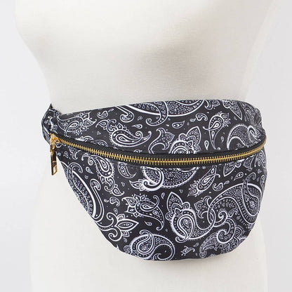 Bandana Fanny Pack: Black