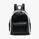 Sherpa Trim Backpack – Front Pocket Vegan Bag | BP2420 : Black