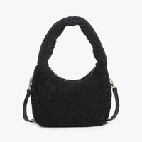 Gabrielle Sherpa Shoulder Bag w/ Strap | M2359 : Black