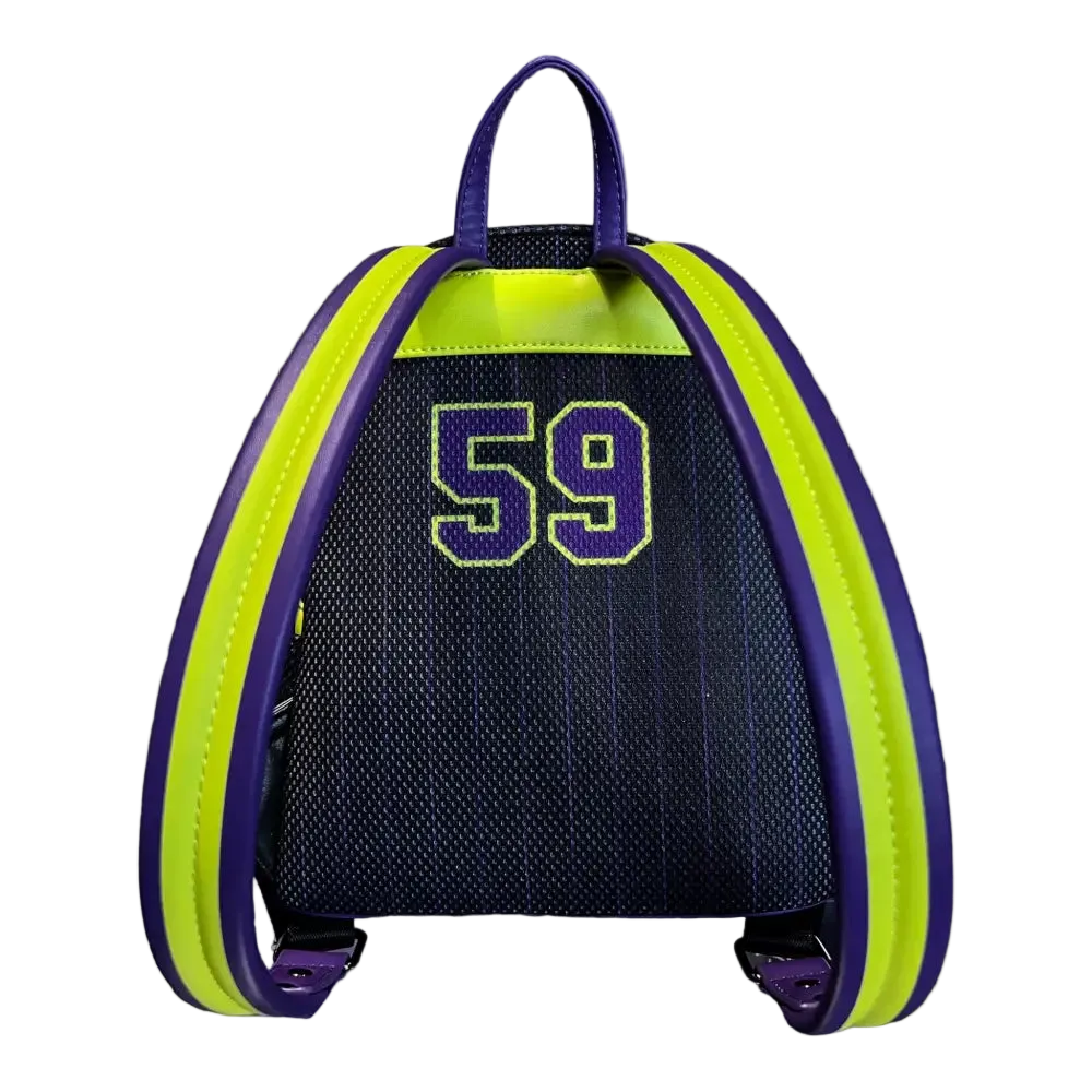 Villains Team Maleficent Jersey Glow in the Dark Mini Backpack Grotto Treasures Exclusive Loungefly Disney