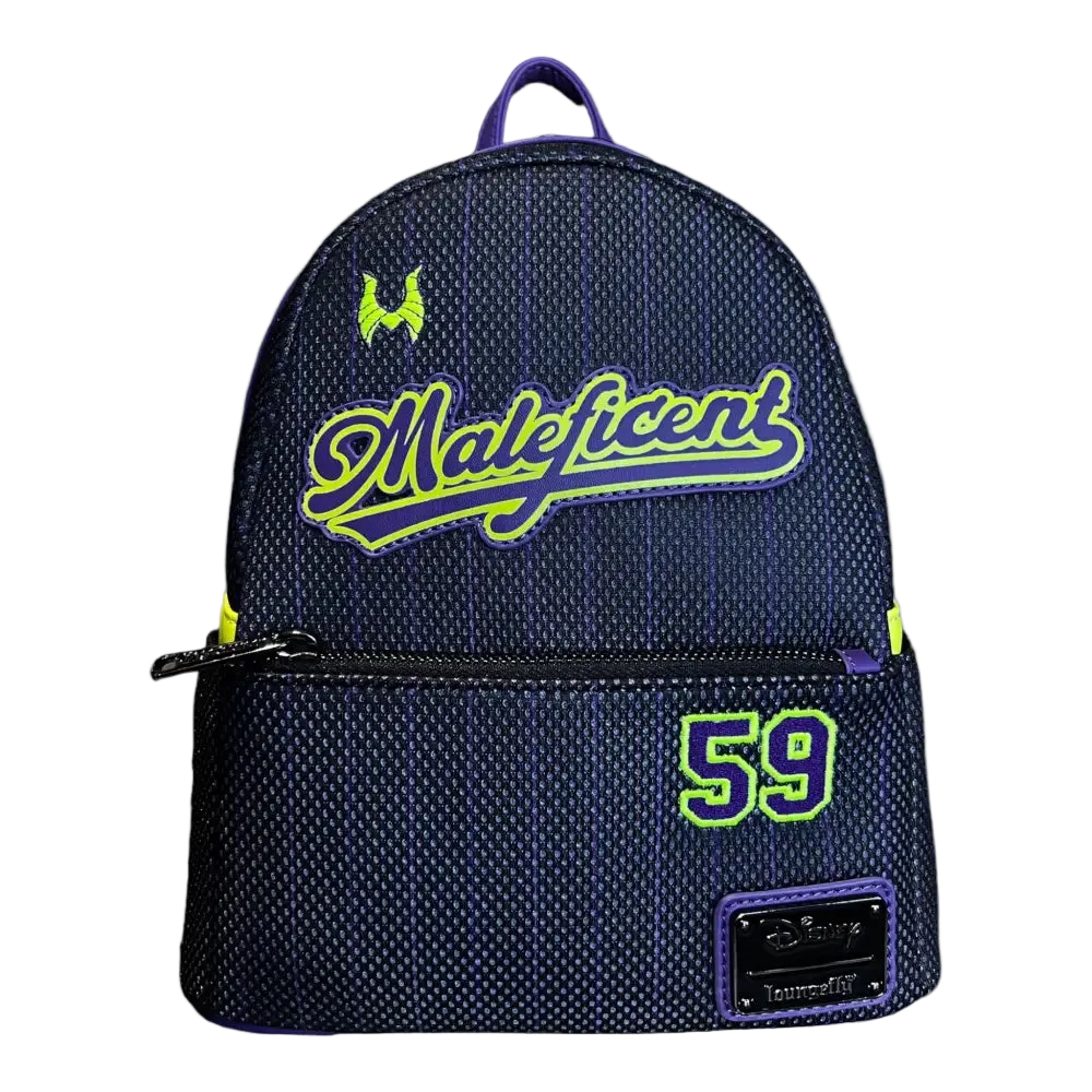 Villains Team Maleficent Jersey Glow in the Dark Mini Backpack Grotto Treasures Exclusive Loungefly Disney