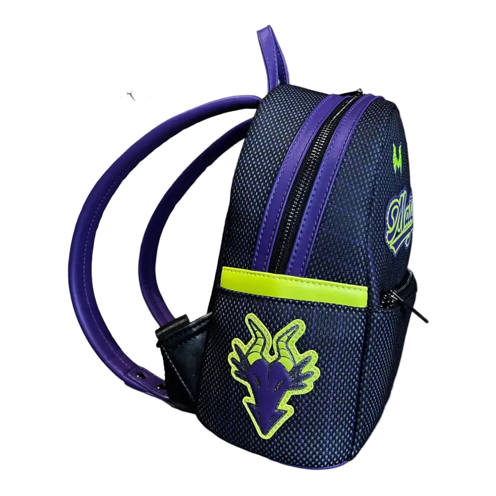 Villains Team Maleficent Jersey Glow in the Dark Mini Backpack Grotto Treasures Exclusive Loungefly Disney